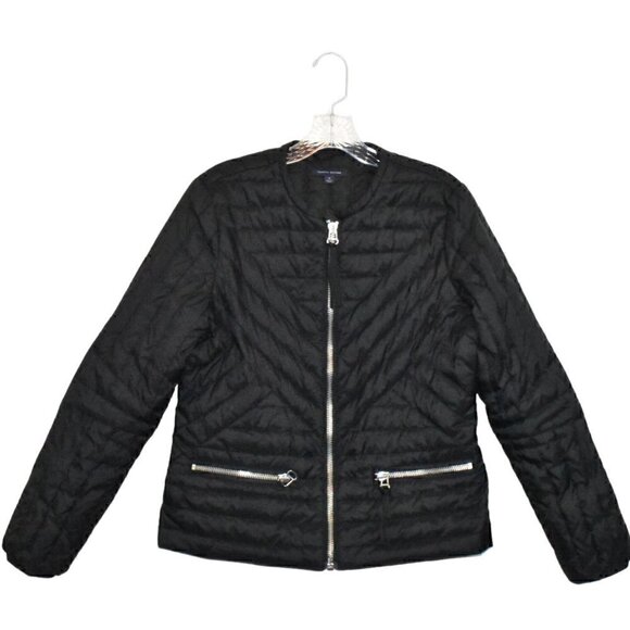 Tommy Hilfiger Down Puffer Coat Jacket Black Size M - Picture 1 of 12